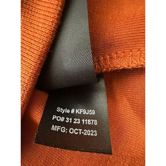 Kenneth Cole Pullover Hoodie Men Large Techni-Cole Burnt‎ Orange Active Outdoor - Picture 6 of 12